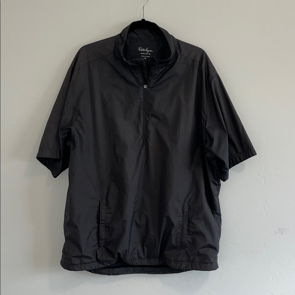 Men’s Short-Sleeve Windbreaker Rain Poncho Shirt Hydro Halt Walter Hagen XL